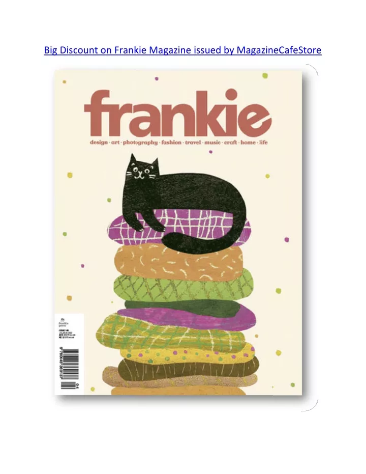 big discount on frankie magazine frankie magazine