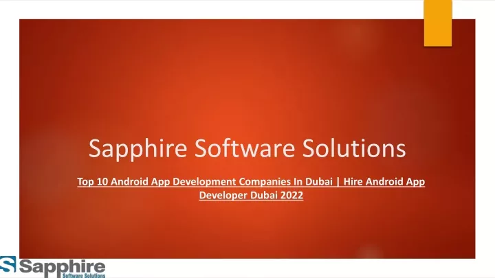 sapphire software solutions