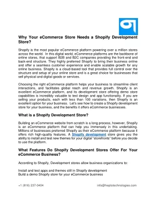 why your ecommerce store needs a shopify
