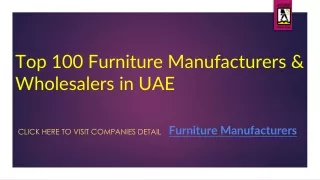 Furniture Manufacturers