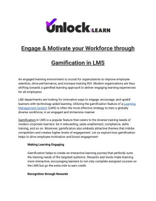 engage motivate your workforce through