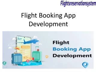 Flight Booking App Development