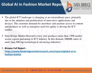 Global AI in Fashion Market   -ICT