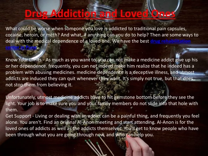 drug addiction and loved ones