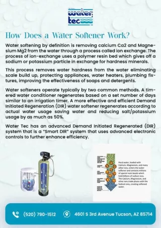 water softener and filtration system Tucson