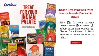 best brands bikaji and everest products