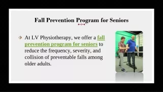 fall prevention program for seniors