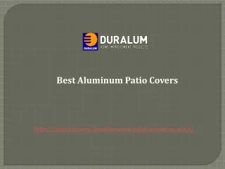 Best Aluminum Patio Covers