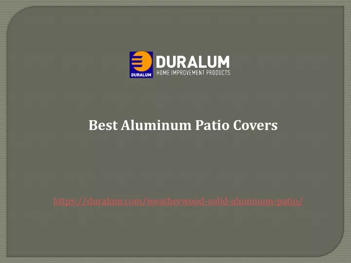 best aluminum patio covers