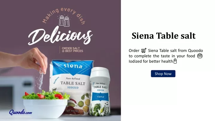 siena table salt