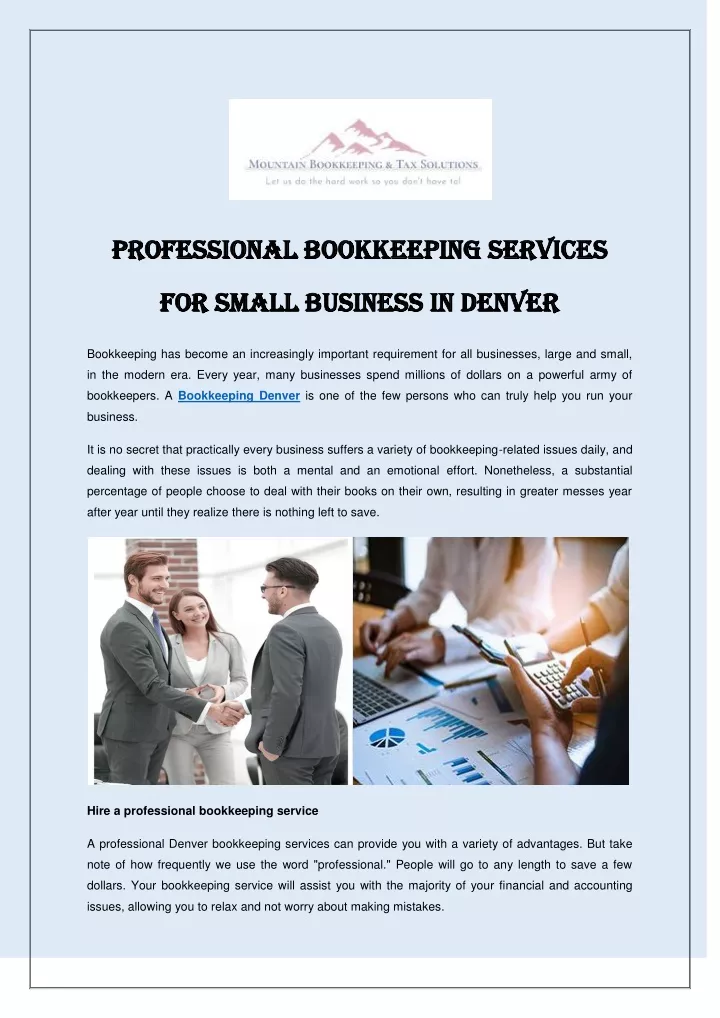 professional bookkeeping services professional