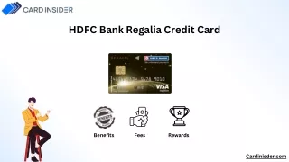 HDFC Bank Regalia Credit Card Benefits