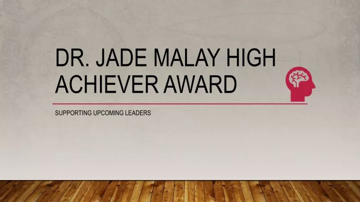 dr jade malay high achiever award