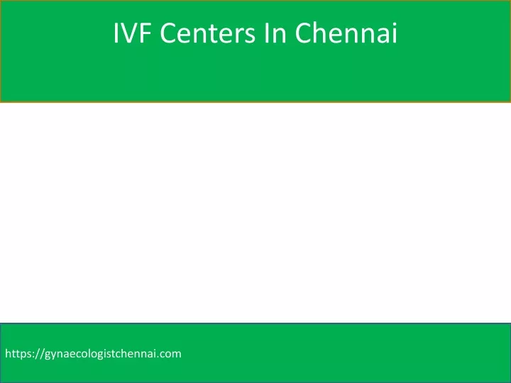 ivf centers in chennai