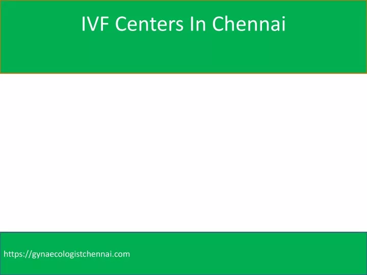 ivf centers in chennai