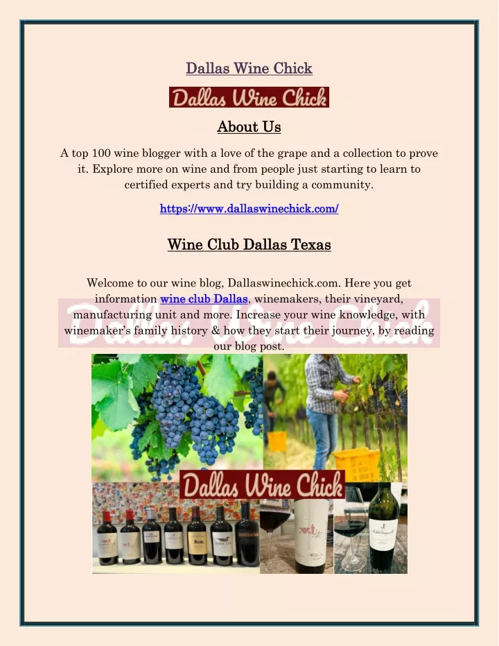 PPT Wine Club Dallas PowerPoint Presentation, free download ID11724469