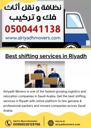 Best Shifting Services in Riyadh