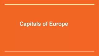 capitals of europe