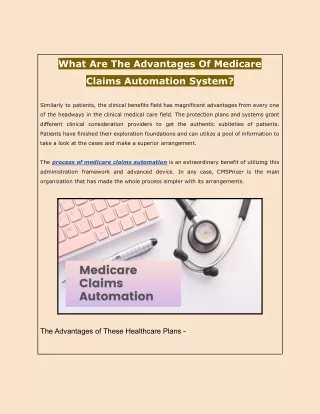 what are the advantages of medicare