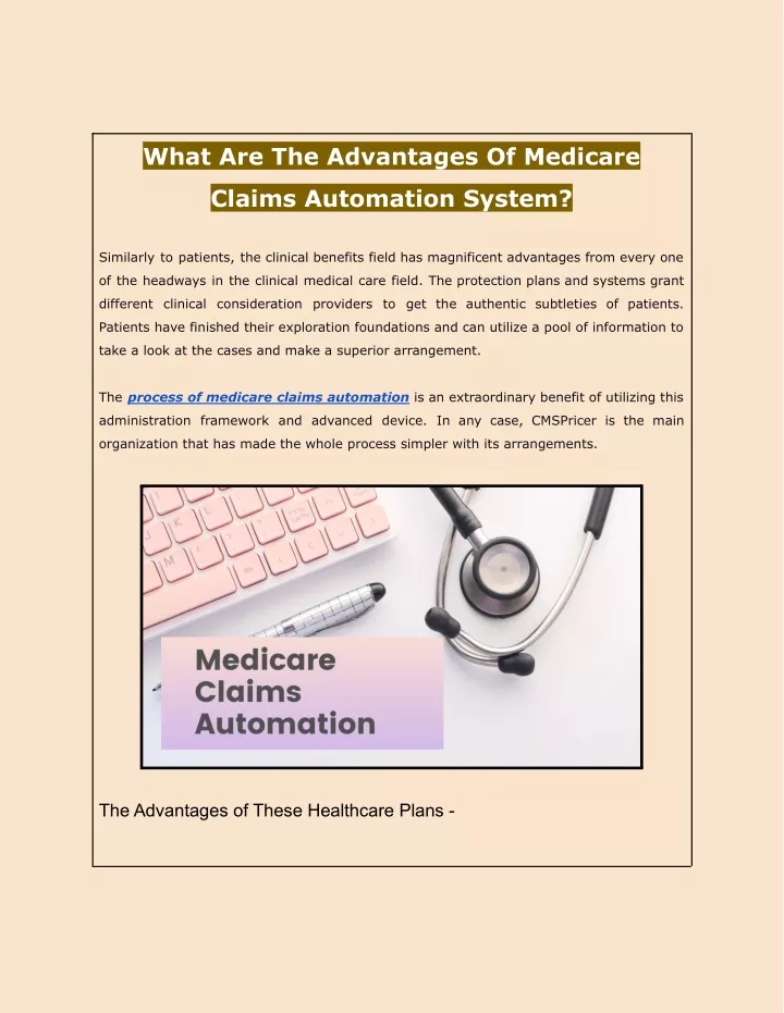 what are the advantages of medicare