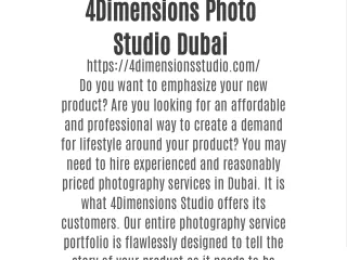 4dimensions photo studio dubai https