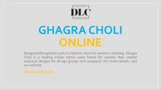 ghagra choli online