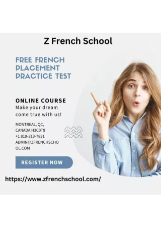 Free French Placement Practice Test