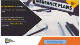 Reinsurance Market : Global Opportunity Analysis and Industry Forecast, 2031