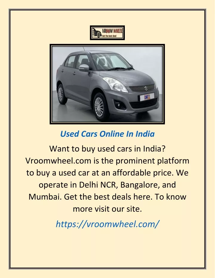 used cars online in india