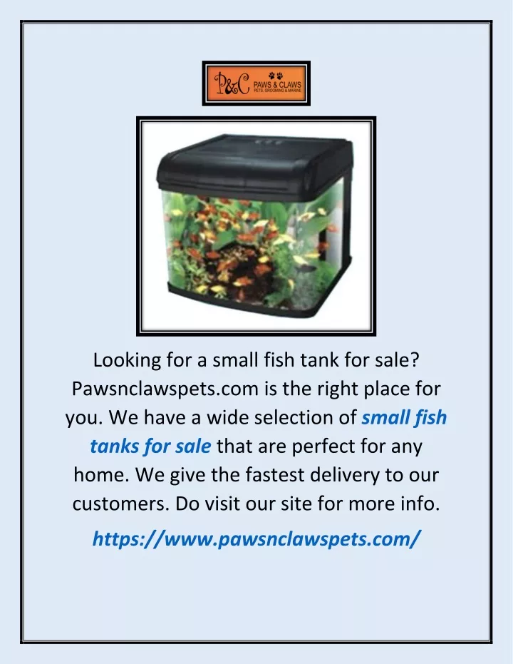 looking for a small fish tank for sale