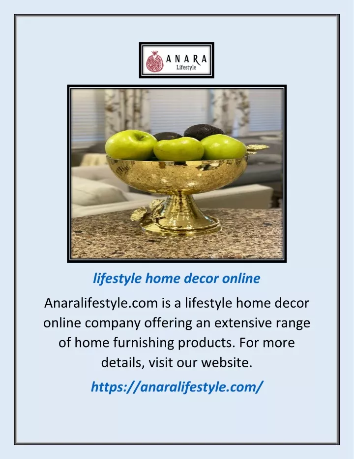 lifestyle home decor online