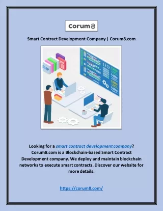 Smart Contract Development Company | Corum8.com