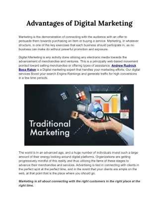 advantages of digital marketing