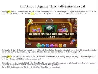 ph ng ch i game t i x u th ng nh c i