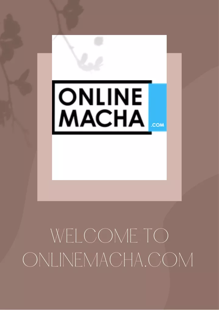 welcome to onlinemacha com