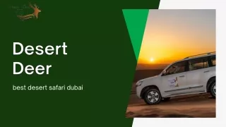 best desert safari dubai