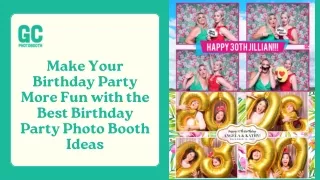Make Your Birthday Party More Fun with the Best Birthday Party Photo Booth Ideas
