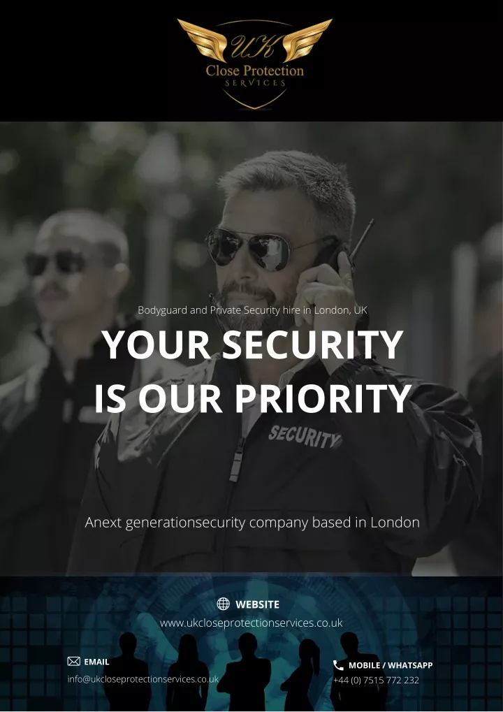 bodyguard and private security hire in london