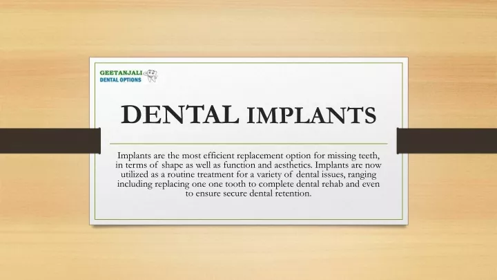 dental implants