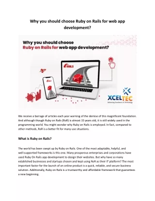 why you should choose ruby on rails