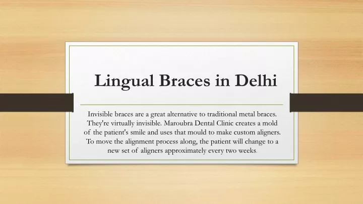 lingual braces in delhi