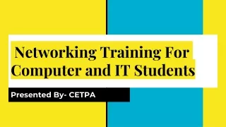 Networking Training For Computer and IT Students