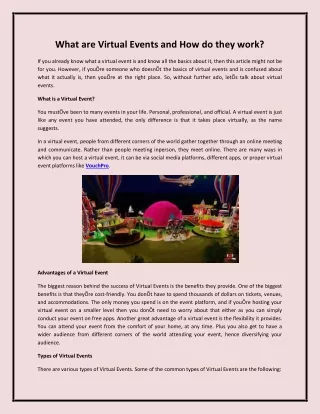 what are virtual events and how do they work