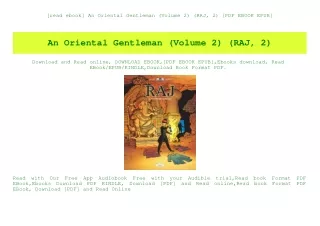 [read ebook] An Oriental Gentleman (Volume 2) (RAJ  2) [PDF EBOOK EPUB]