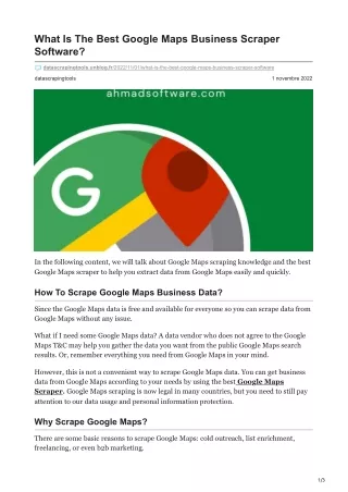 what is the best google maps business scraper
