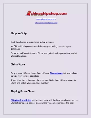 China stores