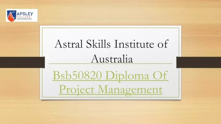 astral skills institute of australia bsb50820
