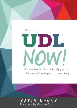 eBOOK  UDL Now  A Teacher s Guide to Applying Universal Design for Learning