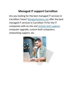 Managed IT support Carrollton