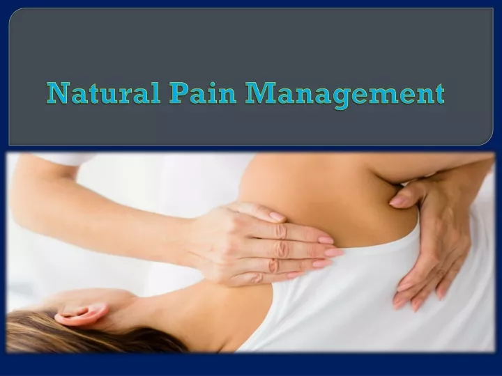 natural pain management